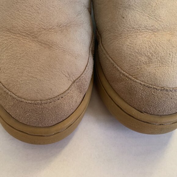 Shearling Supreme Sheepskin Lined Winter Boots Youth Girls Womens Beige Tan sz 6 - Picture 4 of 13